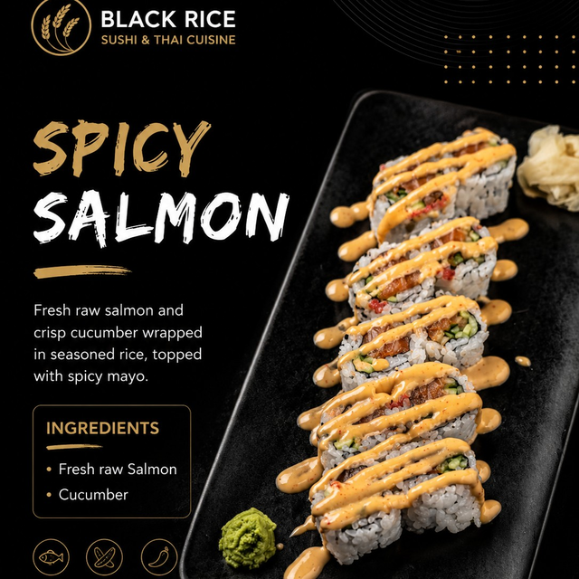 Spicy Salmon Roll.