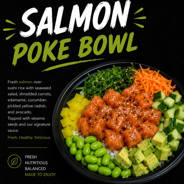 Salmon Poke Bowl.